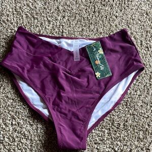 Blooming Jelly Women's Purple Swim Bottoms Medium